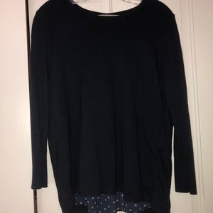 Ann Taylor Loft navy blue sweater